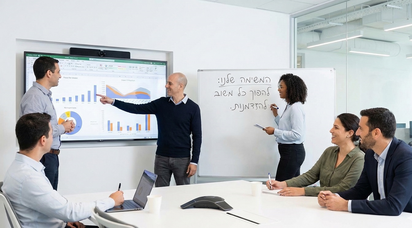 צוות עובד על פרויקט